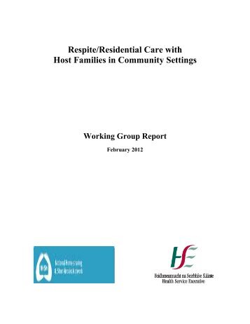 Respite/Residential Care with Host Families in Community Settings