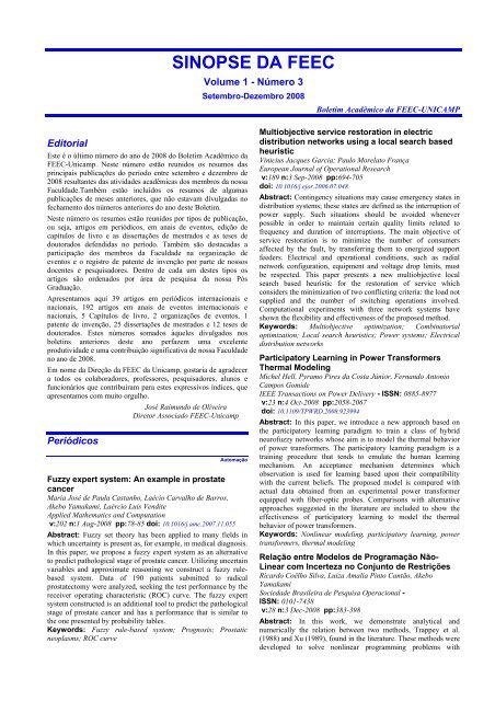 sinopseV2n3.pdf - FEEC - Unicamp