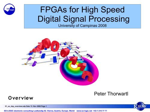 FPGAs for High Speed Digital Signal Processing