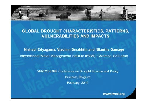 global drought characteristics, patterns ... - Feem-project.net