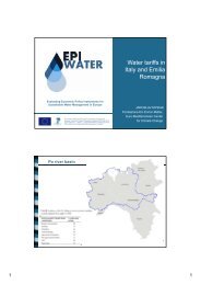 Water tariffs in It l d E ili Italy and Emilia Romagna - Feem-project.net