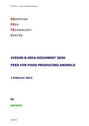 FEED VISION & SRIA DOCUMENT 2030 FEED FOR FOOD ... - eufetec