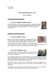 FEFAC PRAESIDIUM 2010 – 2013 • Mr Patrick VANDEN AVENNE ...