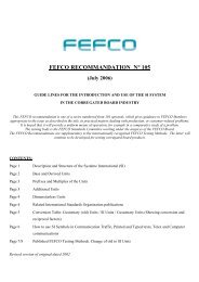 standards fefco recommendation 105