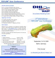 FEFLOW User Conference 2009