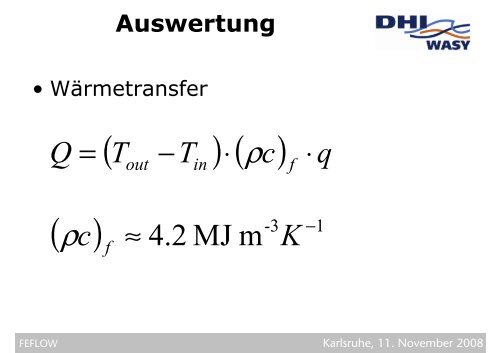 Parameter - FEFlow