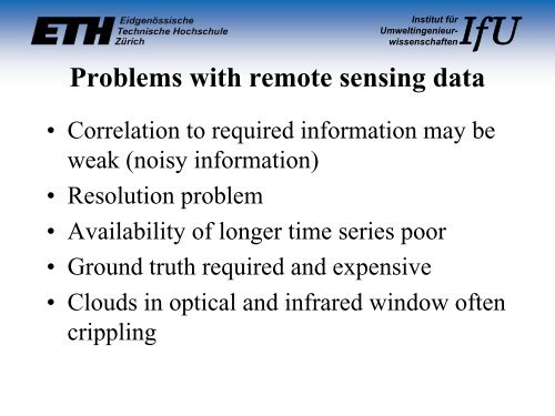 Remote Sensing and Water management - FEFlow