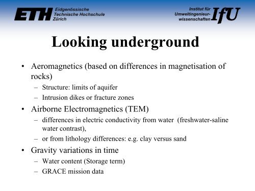 Remote Sensing and Water management - FEFlow