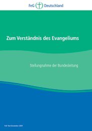 Zum Verständnis des Evangeliums - Bund Freier evangelischer ...