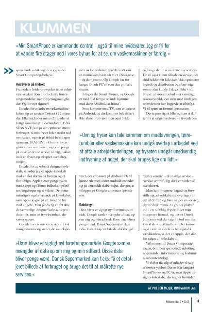 Elektronisk version af HVIDVARE-NYT nr. 2 - april 2012 - Feha