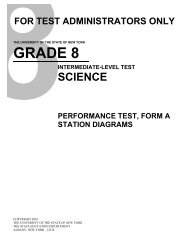 Grade 8 Intermediate-Level Science Performance Test, Form ... - p-12