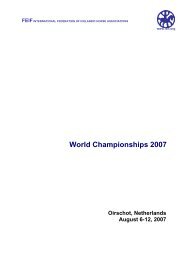 World Championships 2007 - FEIFFengur