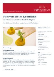 Rezept zum Download - Feinheimisch