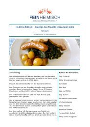 Rezept zum Download - Feinheimisch