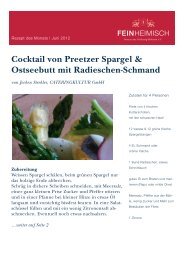 Rezept zum Download - Feinheimisch