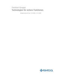 Halbjahresbericht (PDF) - Feintool