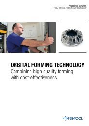 Orbital forming technology brochure - Feintool