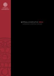 Vår broschyr (pdf) - Företagsekonomiska institutionen - Uppsala ...