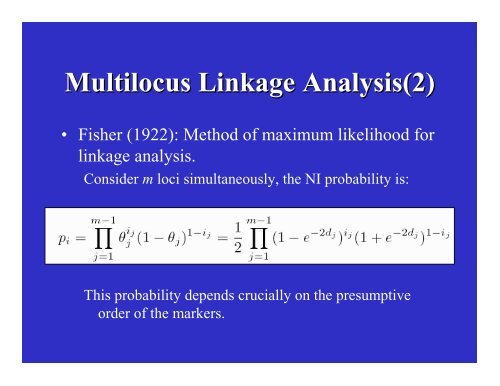 AN INTRODUCTION TO RECOMBINATION AND LINKAGE ANALYSIS