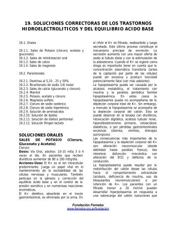 19. soluciones correctoras de los trastornos ... - Femeba