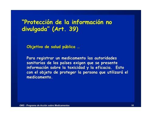 Medicamentos genéricos y el Acuerdo de los ADPIC ... - Femeba