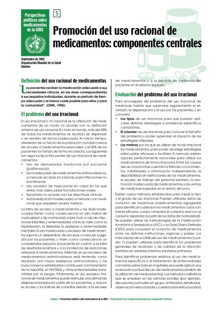 Promoción del uso racional de medicamentos - Femeba