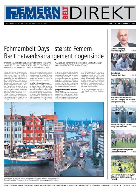 Fehmarnbelt Days - Femern Belt Development