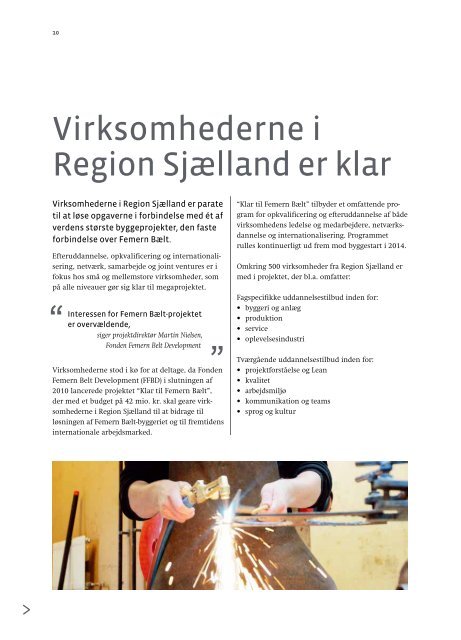 Servicehavne i Region Sjælland - Femern Belt Development