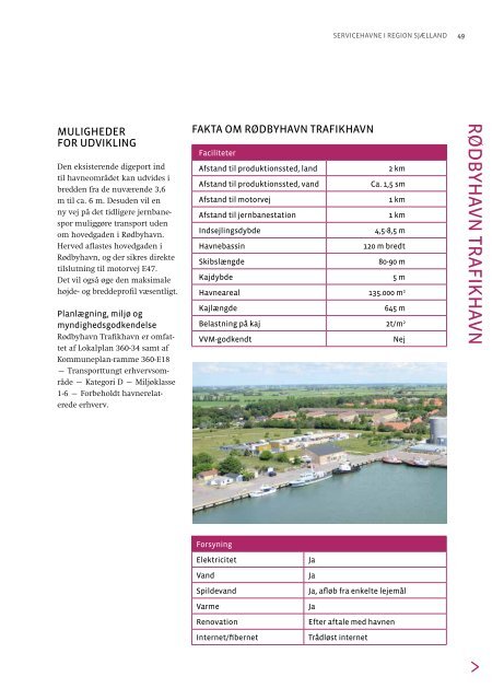 Servicehavne i Region Sjælland - Femern Belt Development