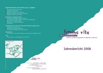 Download des Jahresbericht 2008 - femina vita