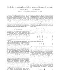 Prediction of rotating losses in heteropolar radial magnetic bearings