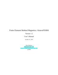 Finite Element Method Magnetics: OctaveFEMM