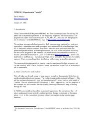 Magnetics Tutorial - Finite Element Method Magnetics