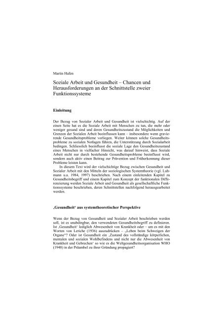 Originaltext im PDF-Format - Martin Hafen