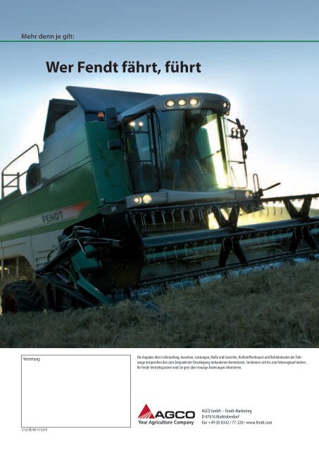 Fendt C-Serie - AGCO GmbH