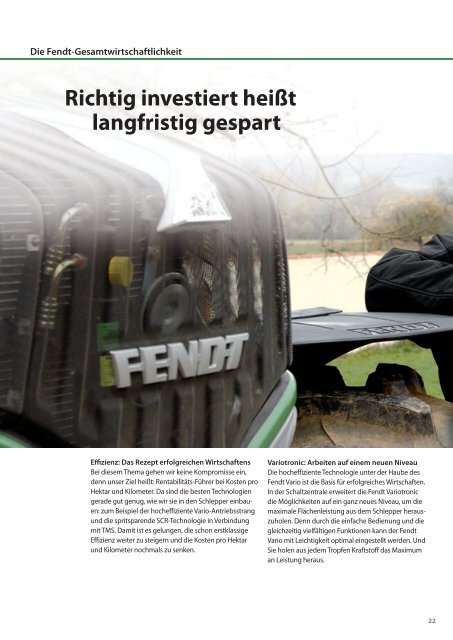 Fendt Variotronic - AGCO GmbH