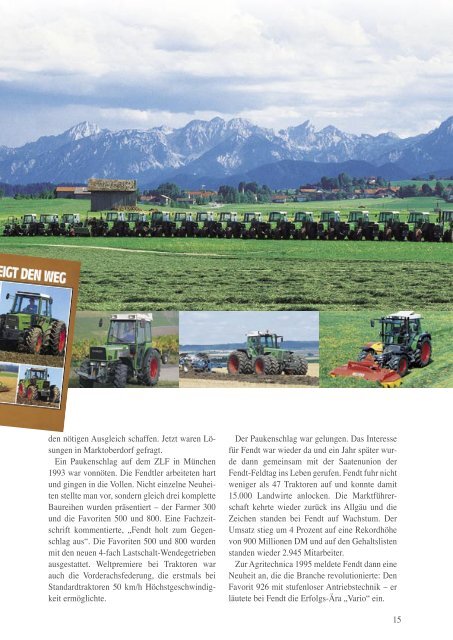 Aus Tradition dem Fortschritt verpflichtet - AGCO GmbH