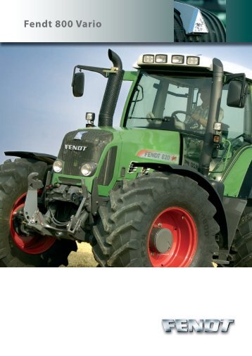 Fendt 800 Vario - AGCO GmbH