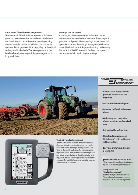 Fendt Variotronic - AGCO GmbH