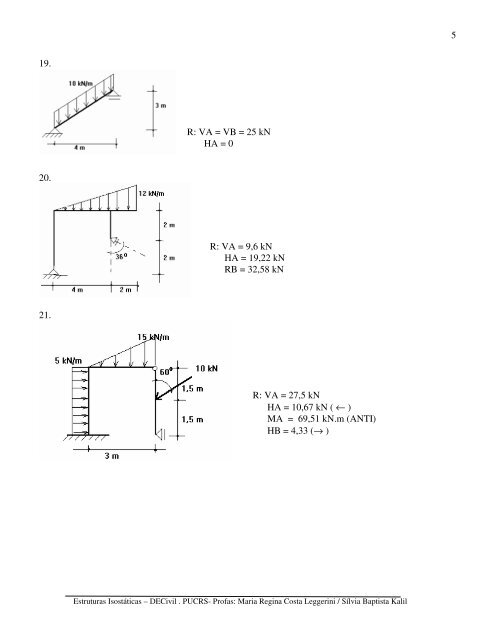 1 ESTRUTURAS ISOSTÁTICAS - Faculdade de Engenharia - pucrs