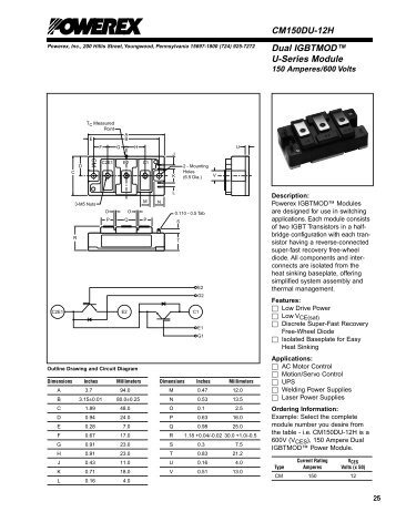 IGBT 600V 150A CM150..