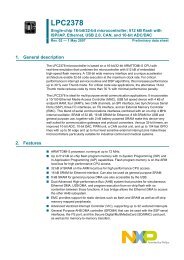 LPC2378 Single-chip 16-bit/32-bit microcontroller; 512 kB ... - DigChip