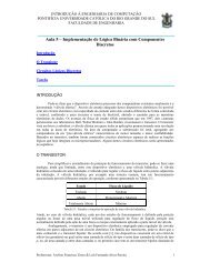 Implementação de Lógica Binária com Componentes Discretos