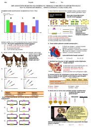 Adı: Soyadı: Sınıf:6/ … No: 2009–2010 EĞİTİM ... - Fen Okulu