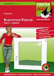 Kunststoff-fenster - FensterHAI