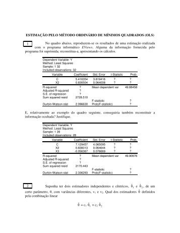 Exercícios - FEP