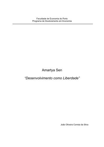 Amartya Sen “Desenvolvimento como Liberdade” - FEP