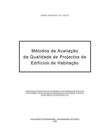 Métodos de Avaliação da Qualidade de Projectos de - FEP ...