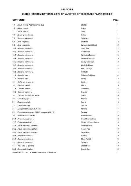 Plant Varieties and Seeds Gazette - The Food and Environment ...