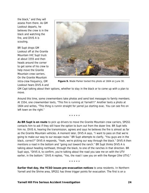 Relatório do Acidente ocorrido no Incêndio Florestal de Yarnel Hill